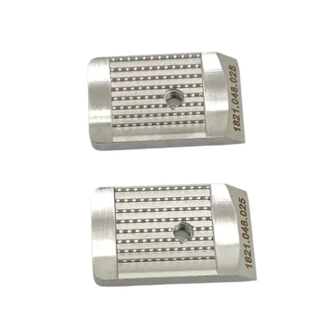 Replacement Tooth Plate Gripper 1821.048.025 for ORT130 ORT260 Battery Powered Plastic Strapping Tool No Slip Grip Easy Fit Heavy Duty OEM Quality Clamp Plate Spare Part for Tight Safe Strapping, stainless steel clamp plate