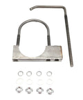 Beefy Heavy Duty 4 Inch Exhaust Clamp With Hanger Kit For Cars And Trucks Universal Muffler Mounts Stainless Steel Zinc Plated