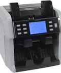 Heavy Duty Money Counter Machine Processes Swift Cash Bills Automatic Denomination Sorting Serial Number Reading Built In Printer with TFT monitor.