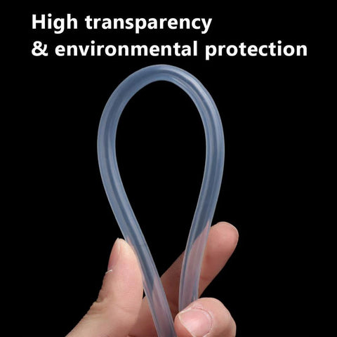 Metaland silicone tubing, 1/4 in ID x 3/8 in OD, 10 ft, translucent blue, food-grade, high-temp for home brewing.