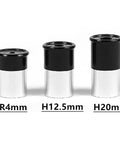 Universal 3 Piece 0.965 Inch 24.5mm Telescope Eyepiece Set With H20mm H12.5mm SR4mm Multi Coated For Astro Photography Accessories