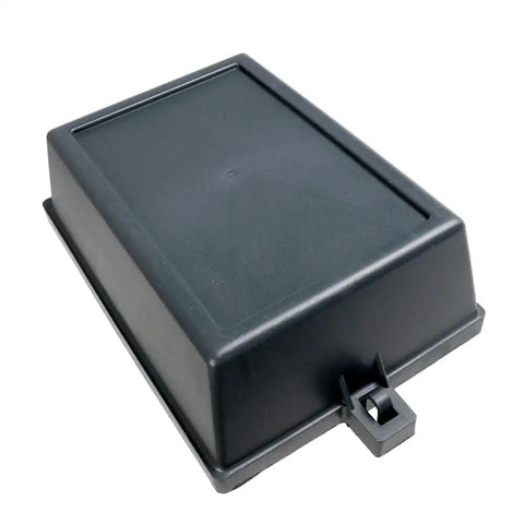 Tough As Nails Outdoor Cable Organizer Box With Secure Snap Lid And Slick Gray Finish, 10.5x6.6x3.6 inch durable plastic for wire management.