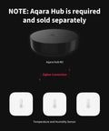 Zigbee Temperature And Humidity Sensor 3 Pack For Smart Home Climate Monitoring, white sensors with Aqara Hub M2