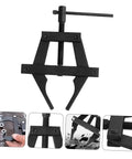 Slick Adjustable Motorcycle Chain Tensioner Tool Hella Tough Bike Chain Tightener heavy duty steel clamp for easy adjustments.