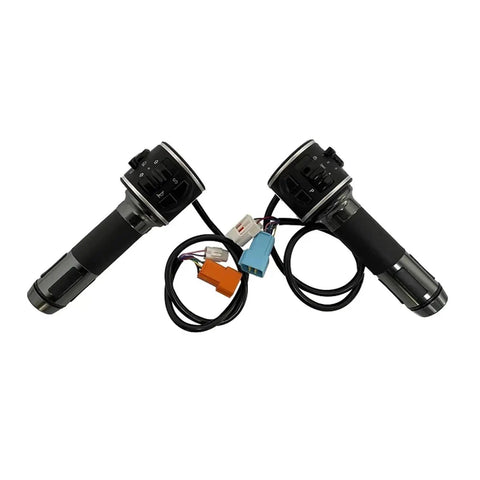 Heavy Duty 5000W Mid Drive Hall Sensor Motor With Fardriver Controller ND72450 handlebar grips with wires for moped conversion kit