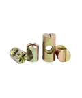 Tough As Nails Barrel Nuts Set For Furniture M6 M8 Cross Dowel Hammer Embedded Nuts Zinc Coated Carbon Steel