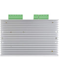 Stepper motor driver module with aluminum heatsink and dual green terminal blocks on top