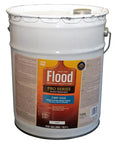 Six Pack Of Five Gallon Extra Clear Exterior Wood Finish Featuring Rock Solid Deep Penetration And Built Tough Mildew Blockers For Next Level Deck Sealing And Knockout Weather Defense On All Projects in a five-gallon container.