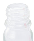 Close-up of the narrow neck of the Glass Watch Lubricant Bottle With Mesh Basket For Precision Oil Application And Storage Leak Evaporating Container