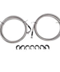 Best Fuel Line Quick Fix Kit For Chevy Silverado And GMC Sierra 1500 Crew With 4.8L Or 5.3L V8 Engines From 2004 To 2006 Model Replaces Part 15946187 braided fuel lines with clips