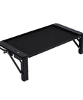 Foldable Magnetic Tool Tray With Aluminum Alloy Platform And Rubber Coated Surface For Strong Magnetic Hold shown folded