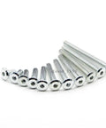 Furniture Connector Bolts Hex Flat Head Allen Screws Zinc Plated Steel M4x20 in various lengths