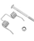 Heavy Duty Folding Wagon Handle Torsion Spring Kit Double Leg Repair Replacement For Collapsible Outdoor Camping Garden Utility Cart, silver steel parts