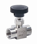 Heavy Duty 304 Stainless Steel G Female Needle Valves For Precise Flow Control In Water Gas Oil With One Eighth Inch Threads
