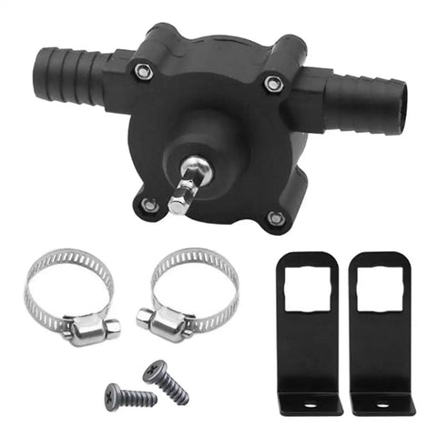 Heavy Duty Hand Electric Drill Powered Self Priming Water Transfer Pump With Corrosion Resistance Portable Design Quick Install No Power Cord Needed Efficient Engineering For Garden Irrigation And Drainage Tasks