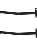 2 Pack Iron Box Lid Support Hinges Antique Style Folding Hinge Set For Gift Boxes And Display Boxes Shown Uninstalled