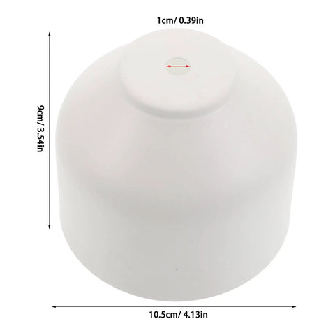 White Iron Lampshade Spare Part For Candle Warmer With 10mm Hole Diameter, Scratch Resistant Surface, Minimalist Farmhouse Design, Perfect For Everyday Home Use And Nightstand Setup. White iron shade, 10.5cm wide, 9cm high