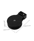 Cable Pulley System For Gym Heavy Duty Lifting Wheel Roller Workout Equipment For Gym Grade Arm Strengthening With Smooth Operation And Universal Bearing Pulleys For Quick Easy Training Sessions, black 12x9x4.3cm