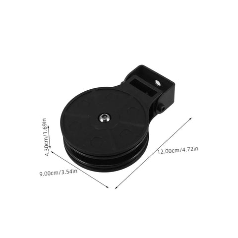 Cable Pulley System For Gym Heavy Duty Lifting Wheel Roller Workout Equipment For Gym Grade Arm Strengthening With Smooth Operation And Universal Bearing Pulleys For Quick Easy Training Sessions, black 12x9x4.3cm