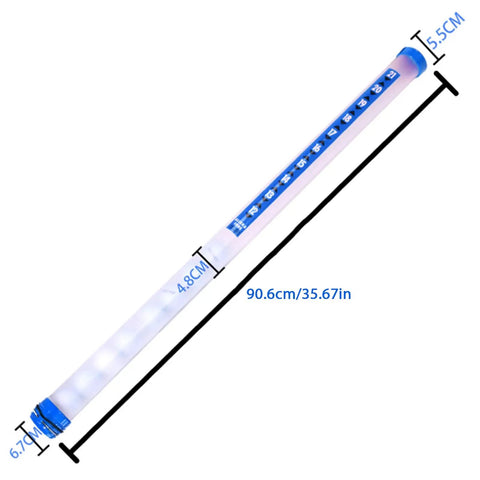 Transparent Golf Ball Retriever With Picker Tube Grab And Go Portable Ball Collector Easy To Use Sucker Tool design dimensions
