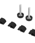 Xixian Truck Hood Bumper Stopper Set For 1967 To 1972 Models Includes Rubber Cushion Buffer And Screws Black Adjuster Replacement Kit That Fits Like A Glove. black rubber hood stoppers with screws, set of 4 pads