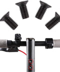 Rock Solid Electric Scooter Front Head Screw Kit With Hex Handles For M365 Models showing 4 black hex screws for tight scooter assembly.