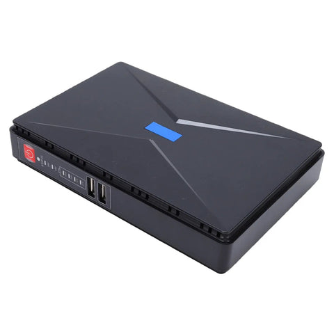 No Sweat Keeping Ya Online With This Solid Mini Ups Battery Backup Featuring 8800 Mah Uninterruptible Power Supply view from side