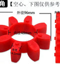 Buffer Pad Shaft Coupling Kit With 5 Jaw Elastomer Urethane Elements For Molds And Machinery Flexible Damper 96x48x17mm
