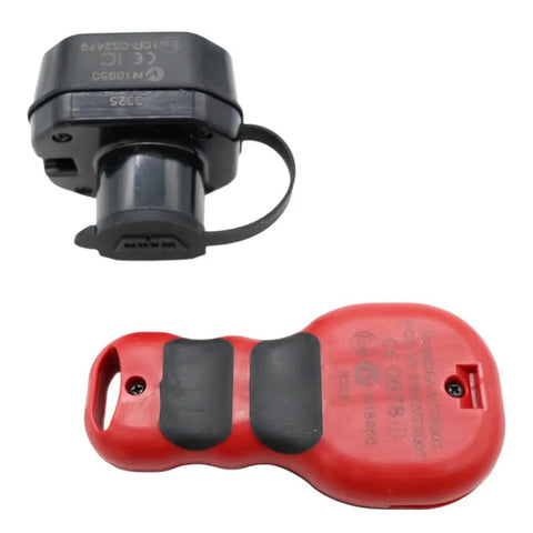 Wireless Remote Winch Control System For Trucks And SUVs With Transmitter And Receiver, Easy Safe Operation Up To 50 Feet, No Wiring Or Splicing, No Drama, Fits Most Self Recovery Winches, Durable Key Fob Included displayed.