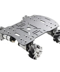 Moebius metal mecanum omni-wheel robot chassis with 4x DC 12V motors, 4WD, max 15kg