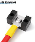 300 Piece Yellow 12-10 AWG Insulated Fork Spade U-Type Wire Connectors Crimp Terminals Kit for fast electrical repairs usage