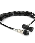 Aluminum Pneumatic Coil Air Hose, G1/2 Thread Quick Connect Fittings for Air Compressors, Pneumatic Tools and Workshop Applications
