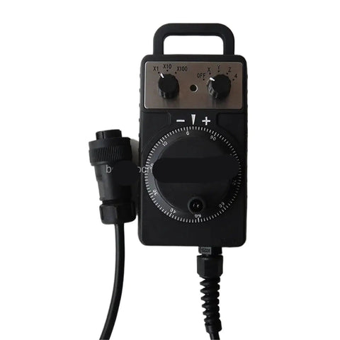 Premium Handwheel Rsubstitute Electronic Manual Pulse Generator HC-102D For Smooth CNC Control And Super Precise Machine Operation, black wired CNC pendant