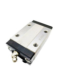 SR35W Linear Guide Rail 2000mm With Block Slider Bearing close-up showing slider block design for smooth motion.