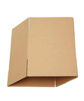 Open view of a 10 Pack Corrugated Kraft Paper Mailing Boxes 12x12x12 Cm One Size, showing sturdy lightweight design