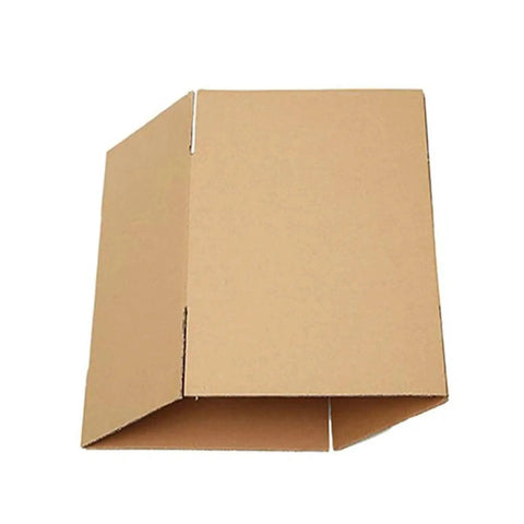 Open view of a 10 Pack Corrugated Kraft Paper Mailing Boxes 12x12x12 Cm One Size, showing sturdy lightweight design