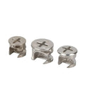 All In One Connector Eccentric Wheel Hardware For Furniture 10 Pieces Thickening Set Zinc Alloy Nickel Plated 15mm 12mm 10mm Diameter