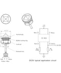 Diagram of Infrared Optical Water Level Sensor For Stainless Steel Tank, Wired Liquid Level Detector With High Precision