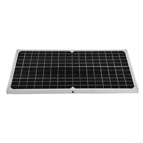 16W Monocrystalline Solar Panel Kit With Charge Controller DC Output For Battery Charging Ideal For Camping Cabin Boat Or Outdoor Travel