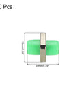 Fiber Optic Coupler FC To FC/APC Square Flange Single Mode Simplex Adapter 10 Pieces, product dimensions labeled, bright green color.