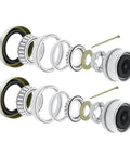 Beefy Boat Trailer Wheel Bearing Seal Kit For 3500 Lb Axles with bearings, seals, cones, and cups shown in an exploded view