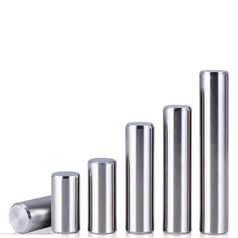 M2 304 Stainless Steel Cylindrical Dowel Pins, 100 Pack, Solid Round Locating Pins For Precision Alignment And Fixing, 2x22 Mm Size