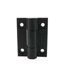 Flat Opening Torque Hinge Plastic Gate Hinge With Adjustable Torque, Black Finish, Heavy Duty, Front View