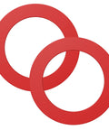 2 Pack Silicone Flush Valve Seal For 210 And 211 Toilets Upgraded Tank Gasket Replacement Chlorine Resistant Durable Toilet Seal Easy Install Equivalent To 630-0030 red silicone rings
