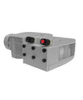 Compact Oilless Rotary Vane Vacuum Pump Delivers Knockout Suction And Solid Continuous Duty Power For Medical Labs Packaging Lines Plus Electronics Repair Shops Running Tight Budgets And Needing Zero Fuss Reliability, showing the control panel and motor.