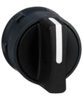 Harmony XB5 Two-Position Selector Switch Head with stay put mechanism, dark gray bezel, for 22mm cutouts, ergonomic control