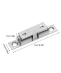 Healeep 10PCS Copper Door Catch With Silent Close Function For Kitchen Cabinets, 6cm length latch with secure snap design.
