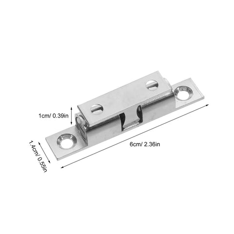 Healeep 10PCS Copper Door Catch With Silent Close Function For Kitchen Cabinets, 6cm length latch with secure snap design.