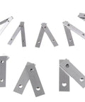 Garage Ready Premium Workshop Grade Precision Machinist Parallels Eighth Inch Thick Five Inch Long Ten Matched Pair Drill Press Layout Blocks Hardened Tool Set, assorted matched steel parallels.