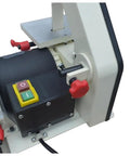 Mini Electric Belt And Disc Sander For Desktop Use Lightweight Portable Grinding Machine For Diy Woodworking Projects close-up of motor and controls